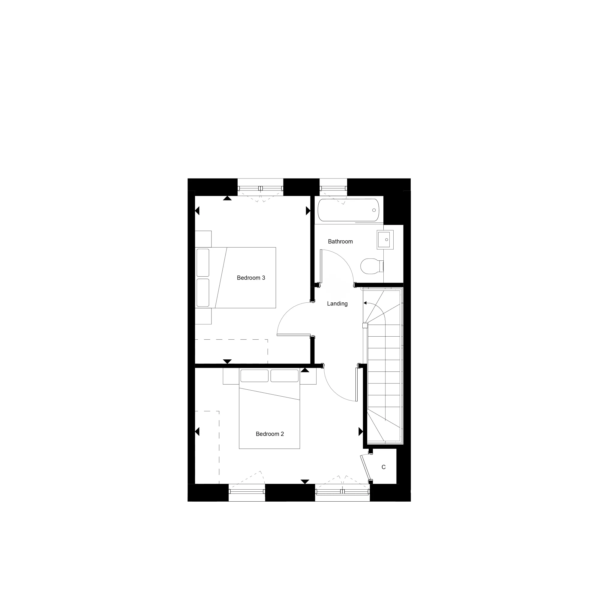 The Pine, number 19 Second Floor